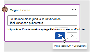 Postita kommentaari nupp
