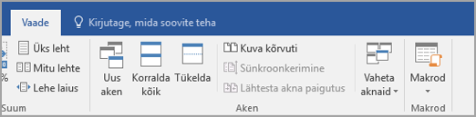 Klõpsake käsku Kuva kõrvuti