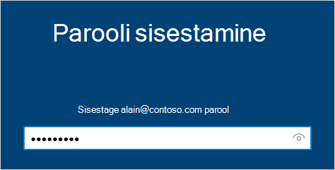 Parooli sisestamise kuva