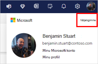 Hotmaililt väljalogimine