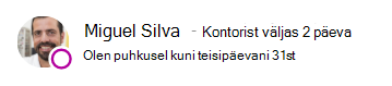 Migueli võrgusolekuteade