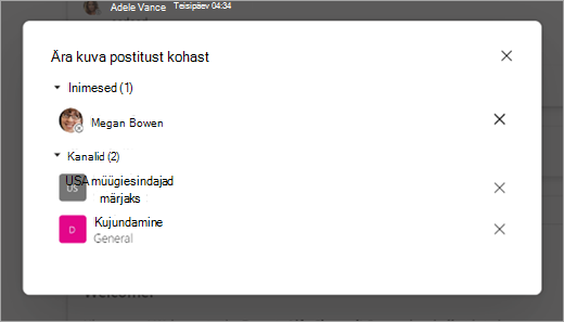 Screenshot showing how to edit posts you want to see from people or channels