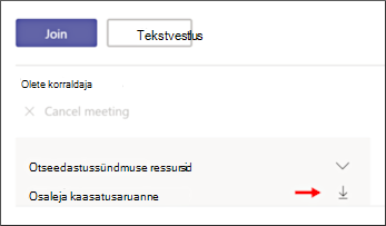 Osalejate kaasamise aruande kuva allalaadimine