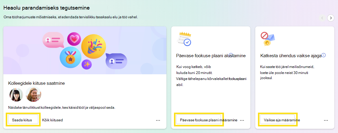 Näitab erinevaid võimalusi oma heaolu parandamiseks.