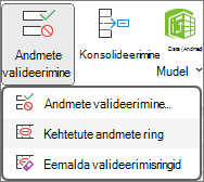 Märgi vigased andmed ringiga lindil
