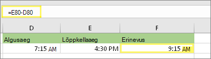 =E80-D80 ja tulem: 9:15