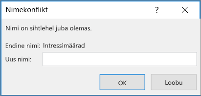 Vastuoluline vahemiku ümbernimetamine