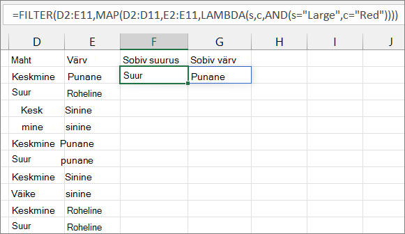 Funktsiooni MAP kolmas näide3