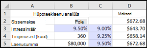 Hüpoteeklaenu analüüs