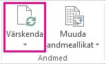Menüü Analüüsi nupp Värskenda