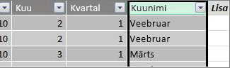Kuu nimetuse veerg