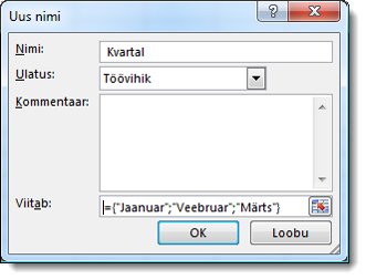 Dialoogiboks Uus nimi
