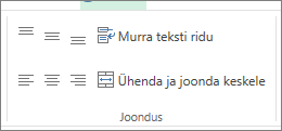 Teksti joondus