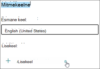 Keele lisamine