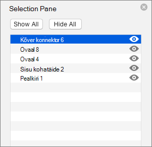 . Kuvab PowerPoint 2016 for Maci valikupaani