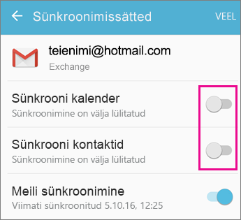 Sünkroonimine lubatud