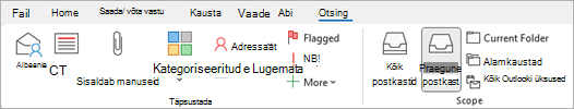 Valige lindil on manused, et otsida faile sisaldavaid üksusi.