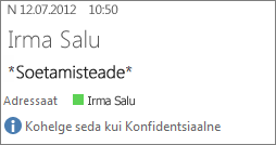 Konfidentsiaalseks märgitud meilisõnum