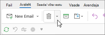 Cleanup conversation down arrow selected