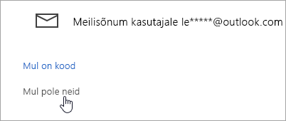 Kuvatõmmis nupust Mul pole ühtegi neist