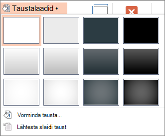 PowerPointi taustalaadid