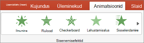 Animatsiooni valimine