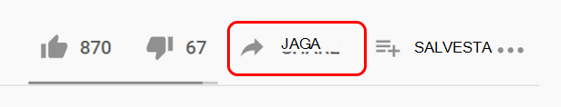 YouTube'is jagamine