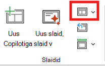Slaidipaigutuse kuvatõmmis.