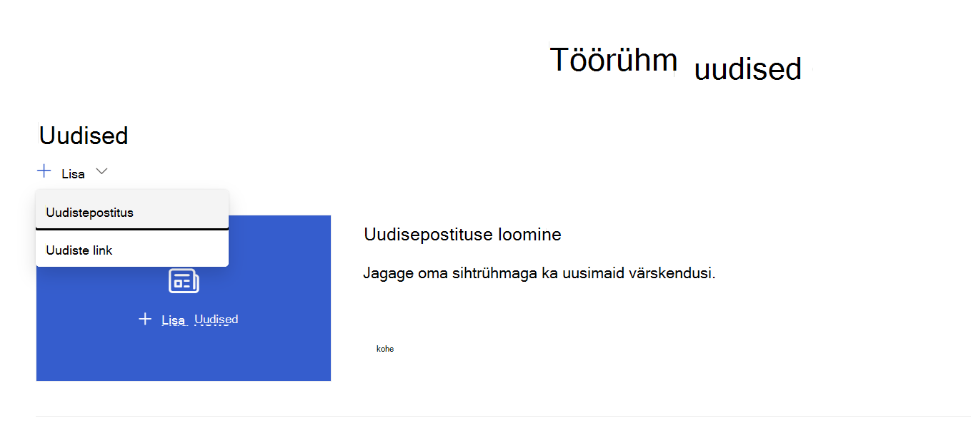 Lehe lisamine uudiste veebiosast