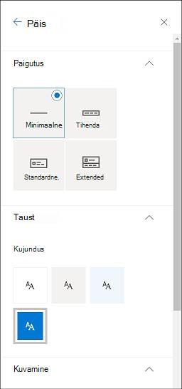 Ilme päise muutmine