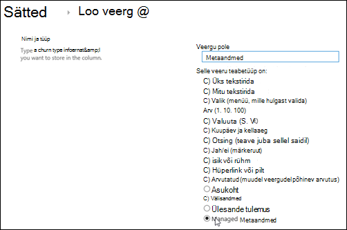Loendiveeru loomine