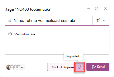Loendi lingisätete kuvatõmmis
