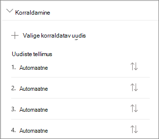 Uudiste korraldamine
