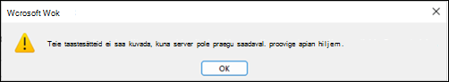 Outlooki automaatvastuse tõrge