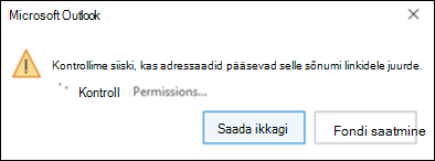 Outlooki Onedrive'i õiguste probleem