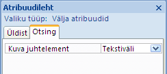 Päringukujunduse kuva juhtelement