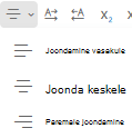Outlooki veebirakendus menüü Joonda.