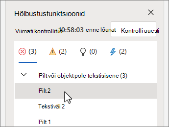 Tõrkeüksuse valimine