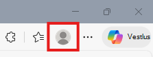 Microsoft Edge'i profiiliikooni kuvatõmmis