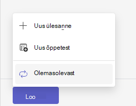 olemasolevast