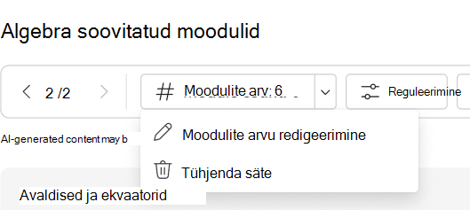 tühjenda säte