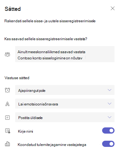 Sätete kuvatõmmis.