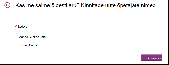 Vaadake üle kaasõpetajad, kellel on juurdepääs teie klassimärkmikule.