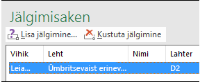 Kustuta jälgimine