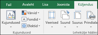 Lindimenüü Küljendus