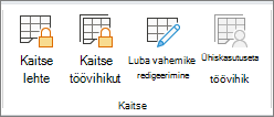 Töövihiku suvandite kaitsmine