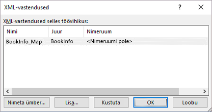 Maps dialog box