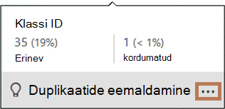 Jaotusdiagrammi hüpikaken