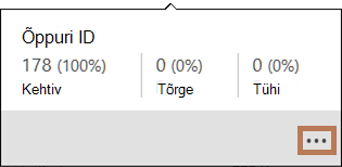 Kvaliteediväärtuste hüpikaken
