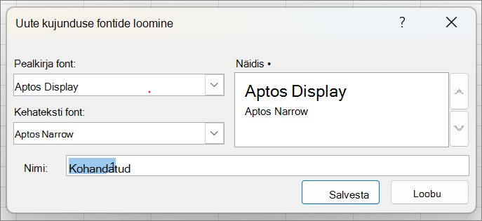 Kuvatõmmis, millel on kujutatud uute kujunduse fontide loomine.